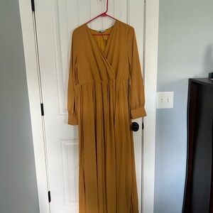 Baltic Born Mustard Long Sleeve Dress